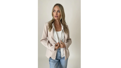 Drew Blazer {Blushing Rose} - M