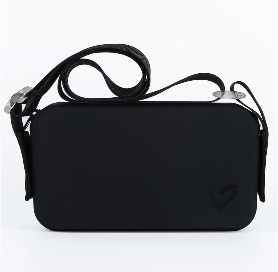 Keswick Silicone Crossbody {Black}