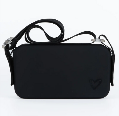 Keswick Silicone Crossbody {Black}
