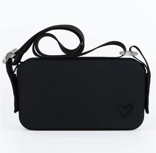 Keswick Silicone Crossbody {Black}
