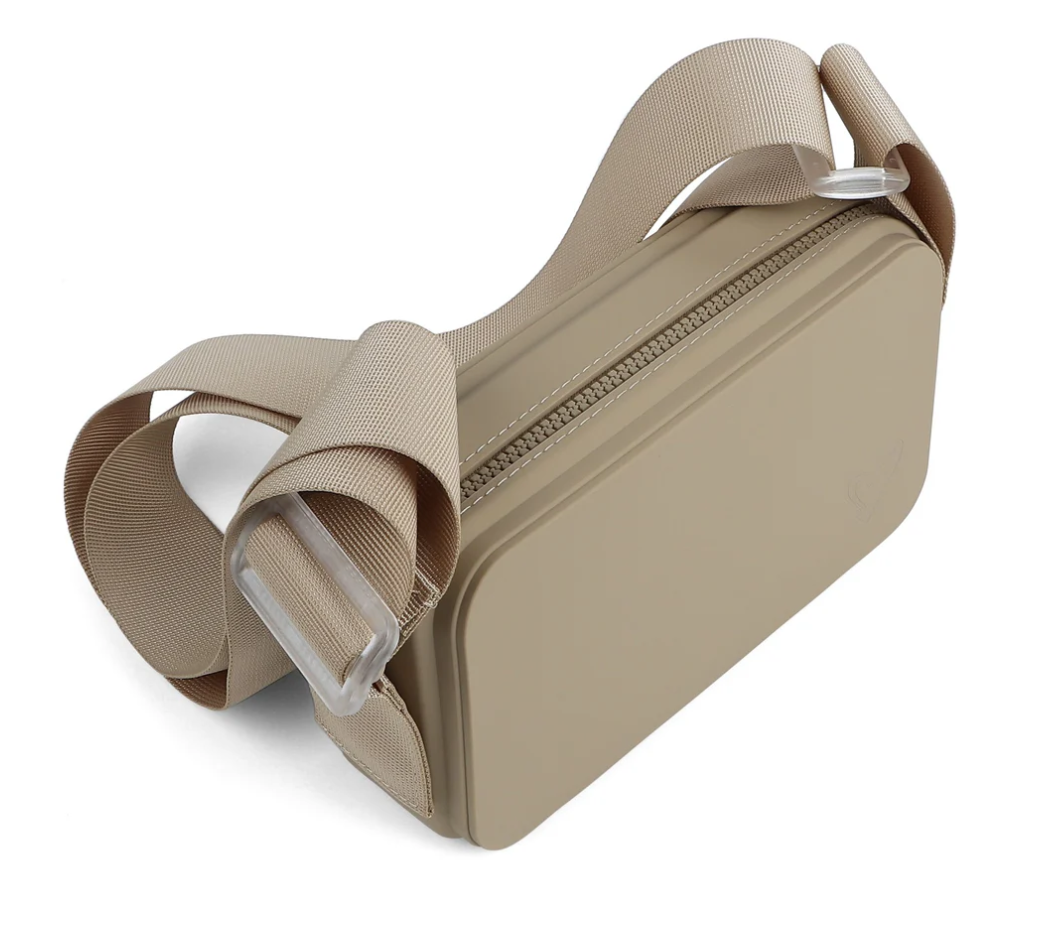 Keswick Silicone Crossbody Bag {Khaki}