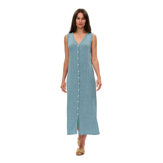 Sutton Ribbed Button Dress