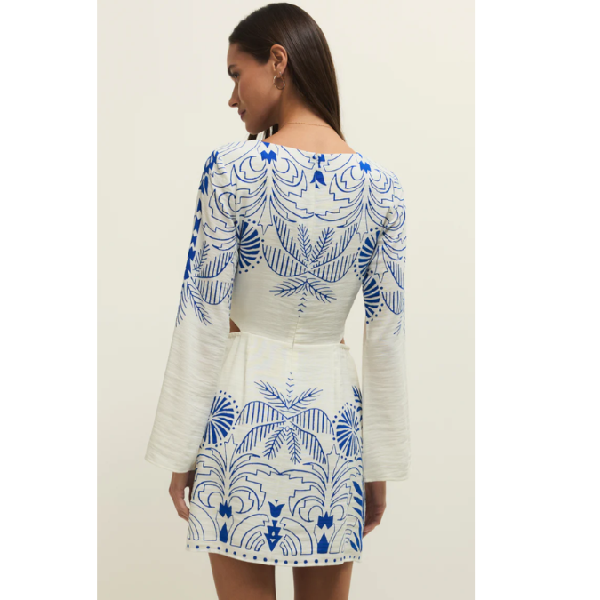 Tahina Palm Mini Dress