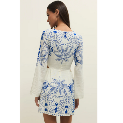Tahina Palm Mini Dress