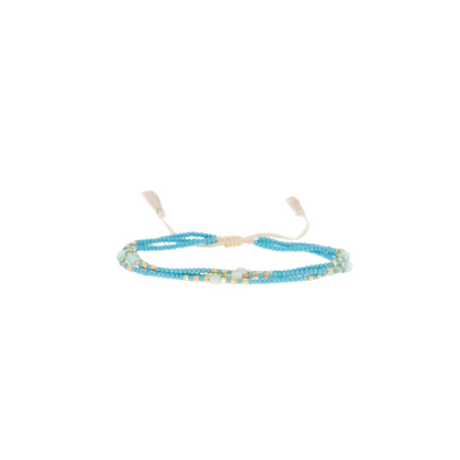 4013B Multi Tie Bracelet {Turq}