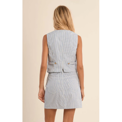 Ladies Stripe Vest