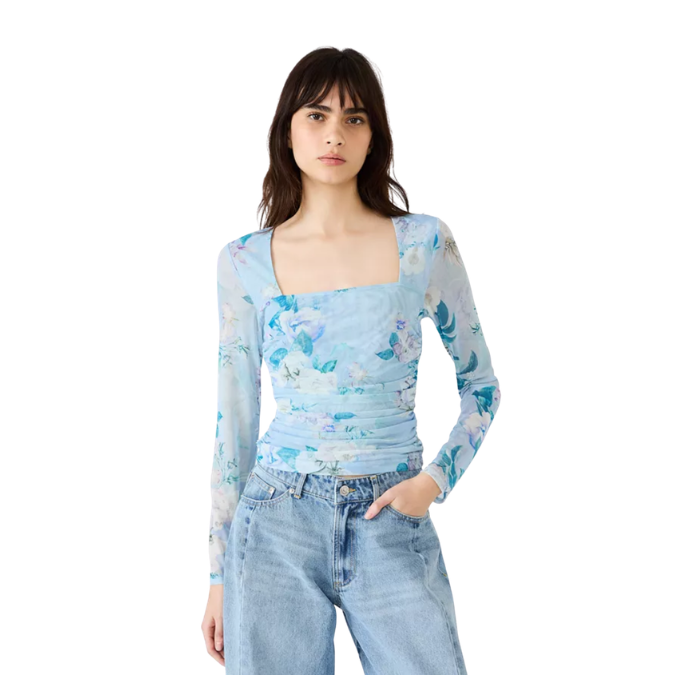 Zinia Mesh Top